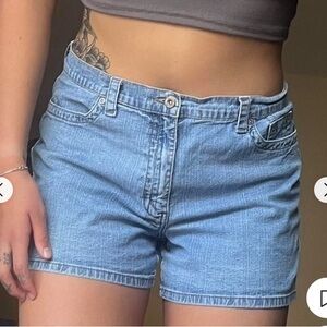 Faded Glory Light Stone Wash Denim Shorts